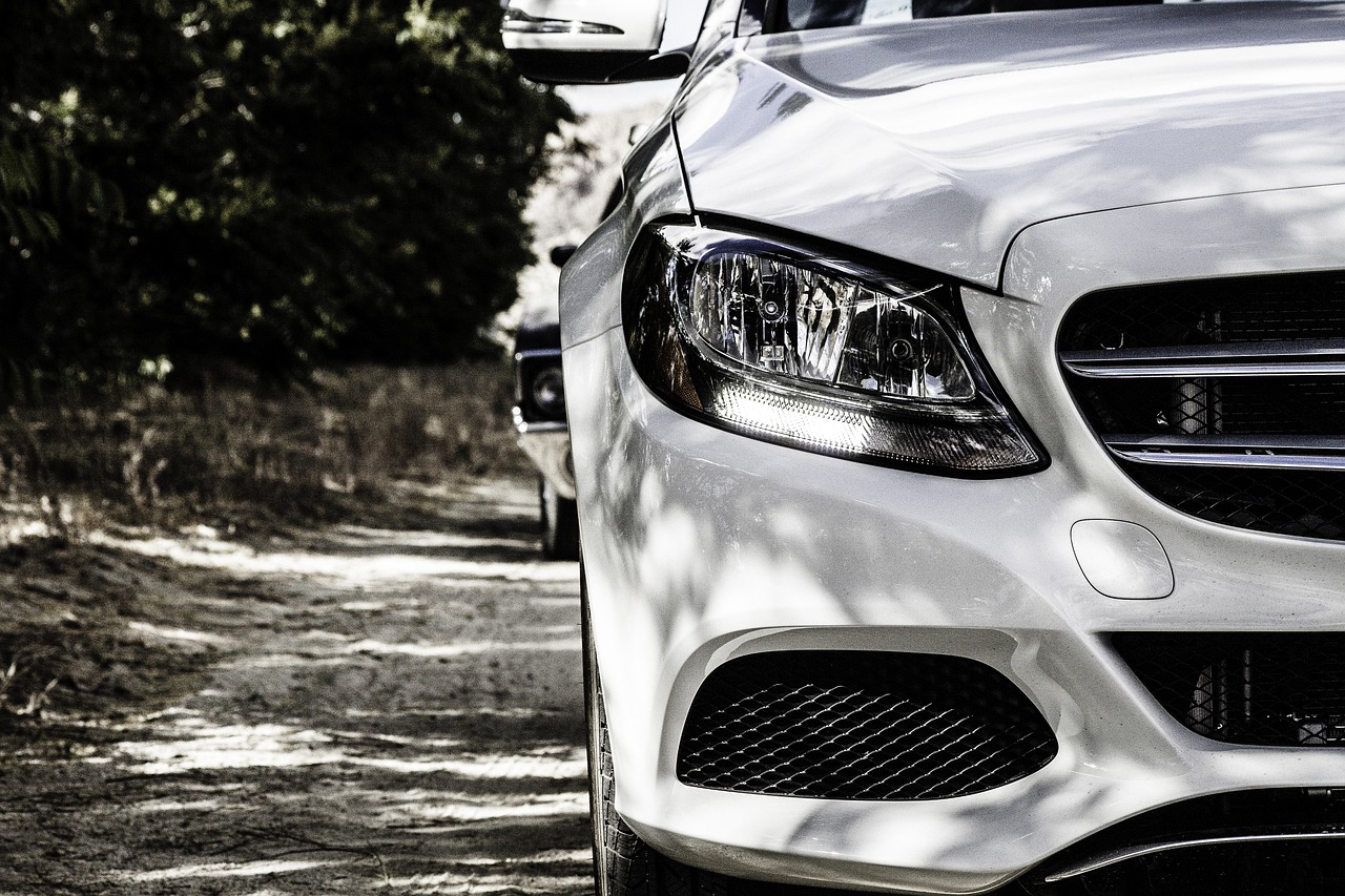 mercedes-benz, car, white, white car, headlight, vehicle, car wallpapers, transportation, automobile, motor, sports car, luxury car, automotive, technology, auto, drive, monochrome